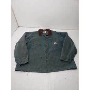 Carhartt Men's Green Canvas Quilted Jacket Size 2XL - RN14806 Pre Owned